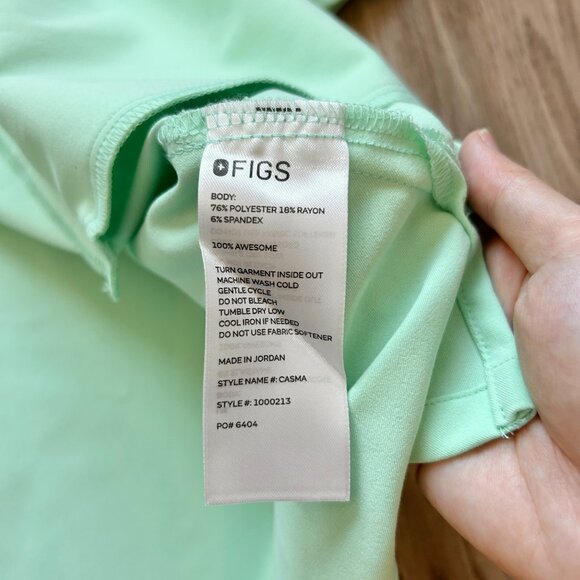 Figs Casma Top and Kade Bottoms Scrub Set  in Mariner Blue Green Size L NWT - Picture 5 of 10